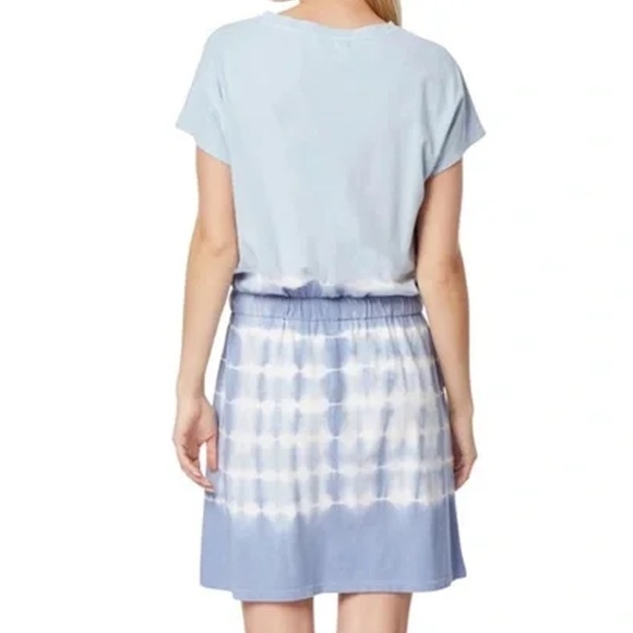 C&C California Cotton Rayon Dress T-shirt Tie-Dye Tunic Pockets Dolman Sleeve - Picture 5 of 13